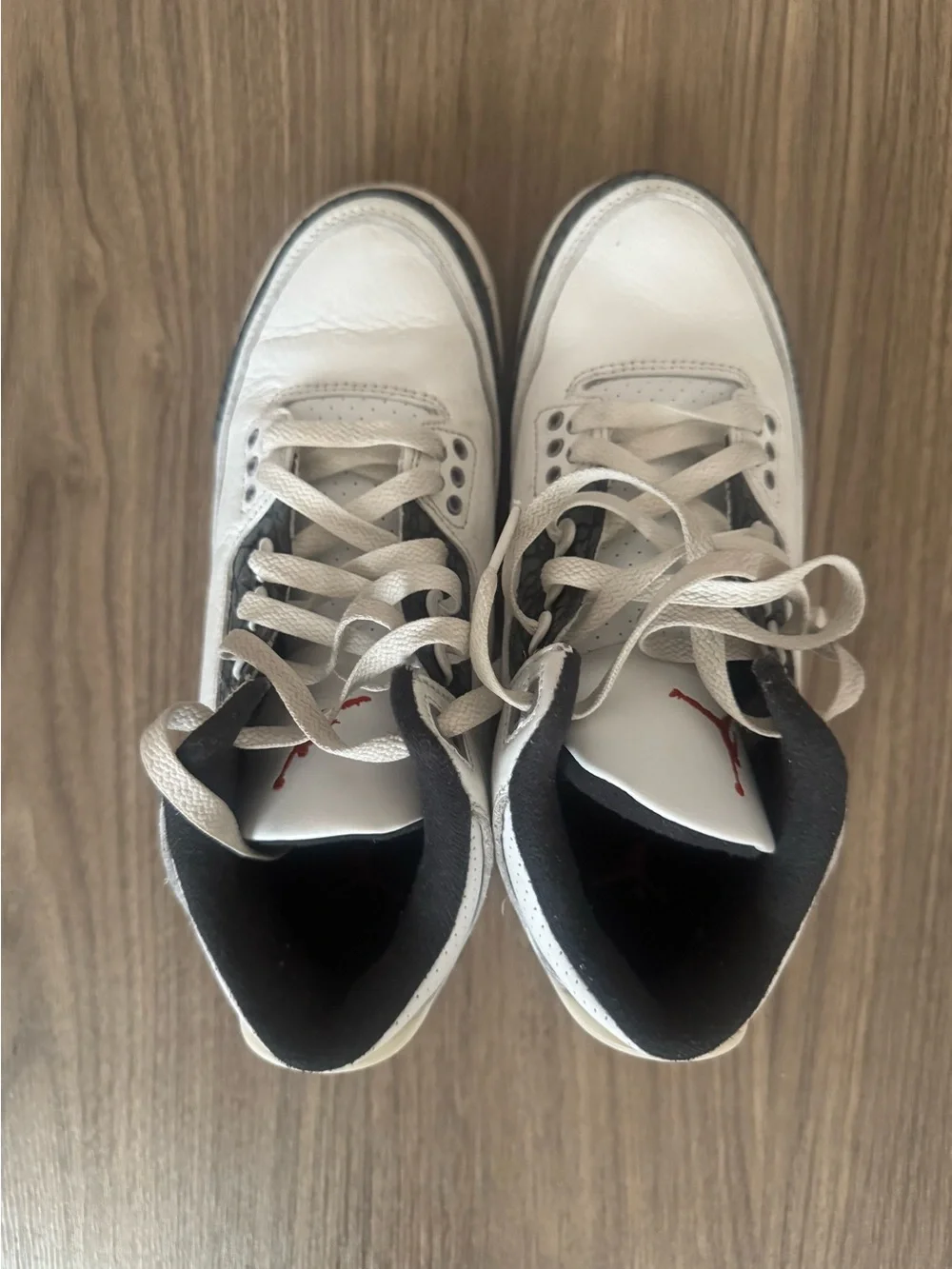 White Cemet Jordan 3s